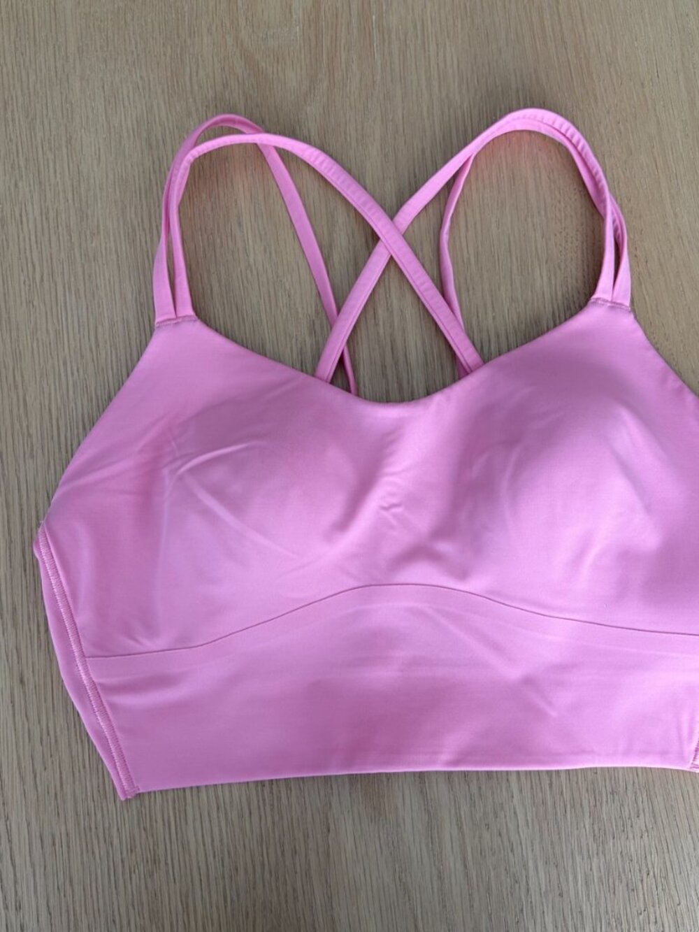 Lululemon Like a Cloud Longline Bra – Pink – Size 6